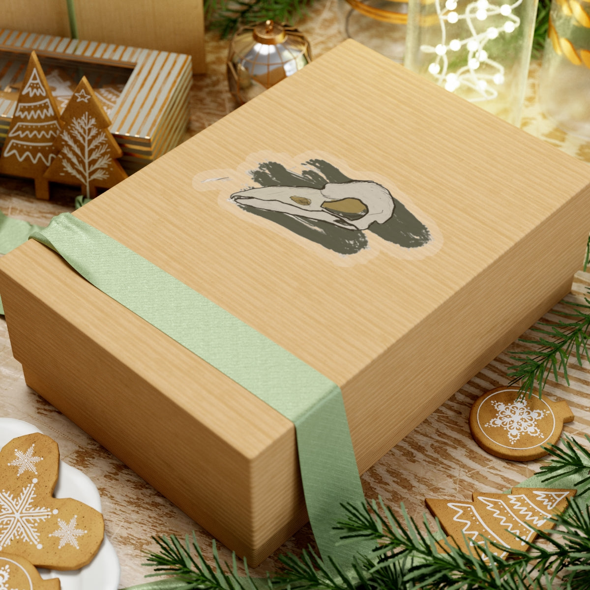 Bird Skull Kiss-Cut Stickers, Gothic Sticker Set, Unique Laptop Decals, Macbook Sticker, Halloween Decor, Skeleton Birds, Black and White